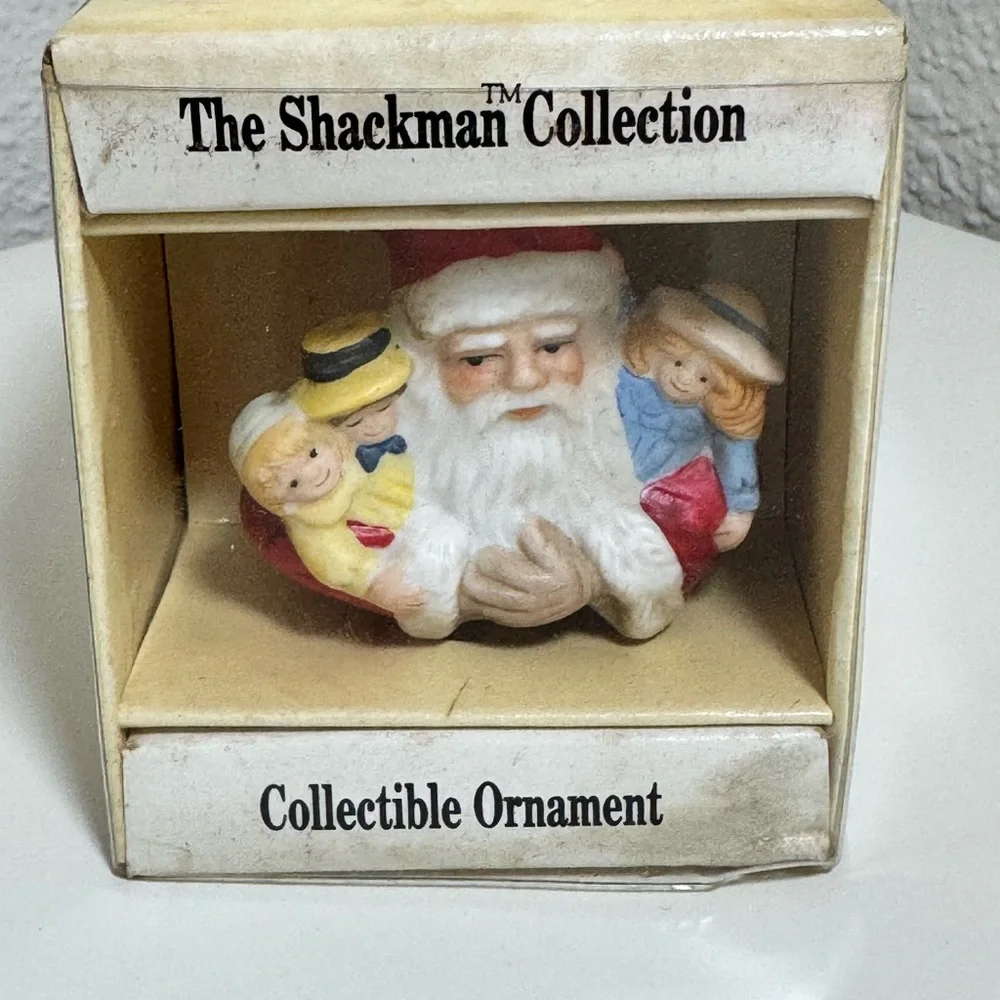 Vintage 1988 The‎ Shackman Collection Santa Ornament
